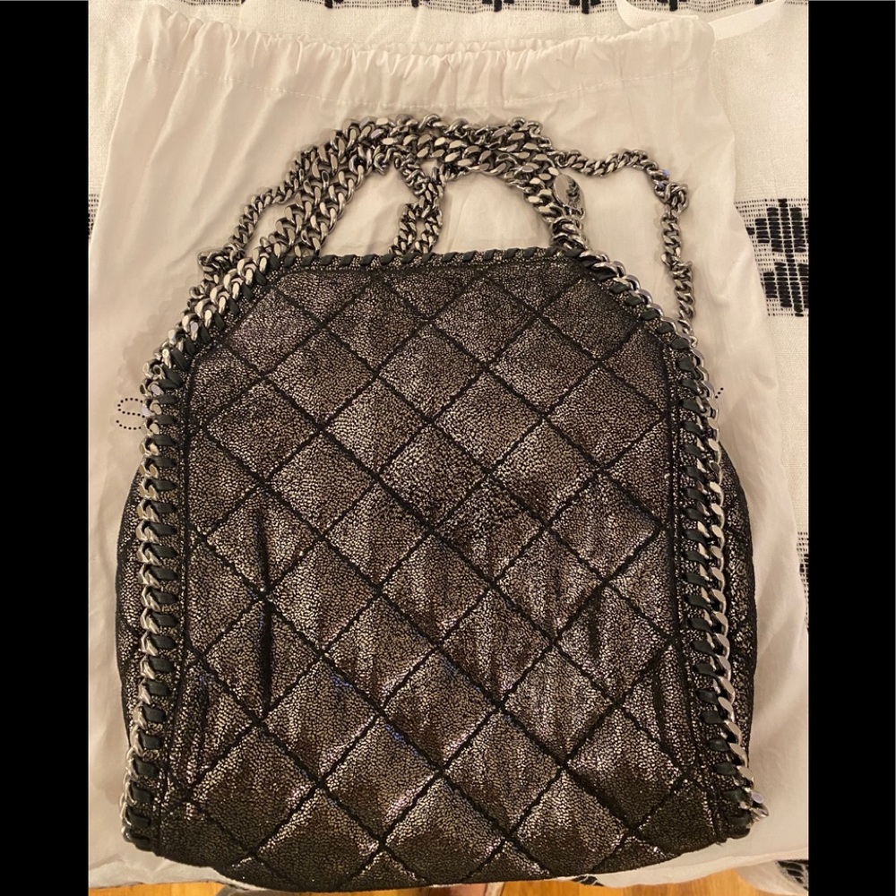 Stella McCartney small quilted metallic Falabella!